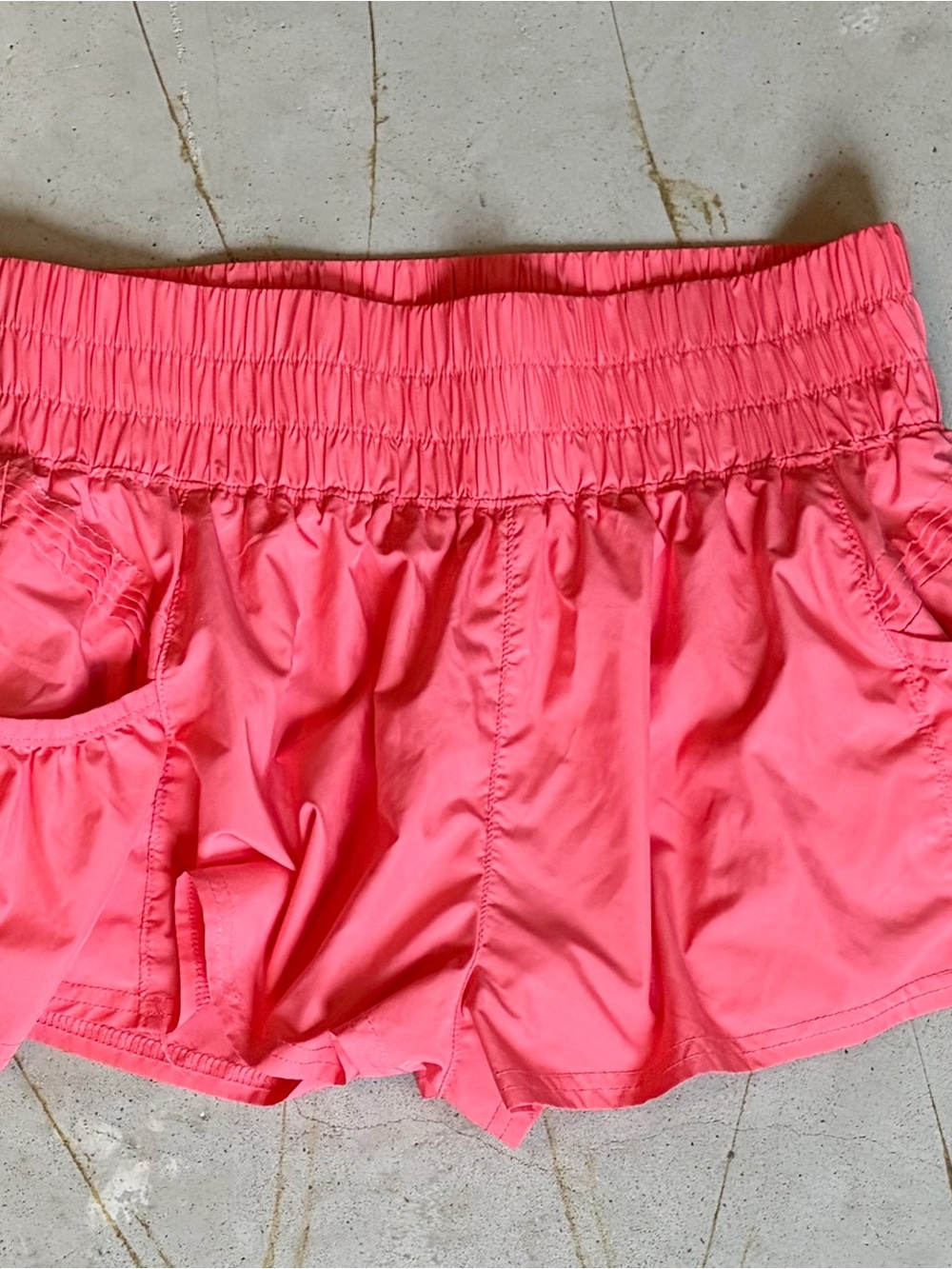 FP Movement High Rise Shorts Coral Pink Small Way Home